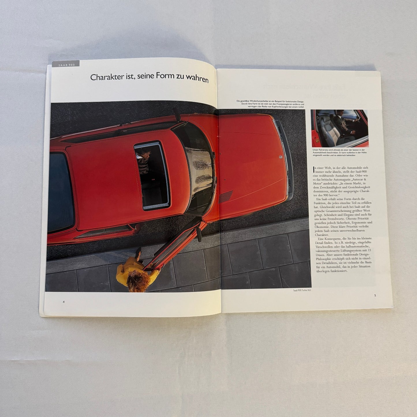 1993 Saab 900 Car Sales Brochure Catalog Saab 900 Cabriolet Turbo 16S GERMAN