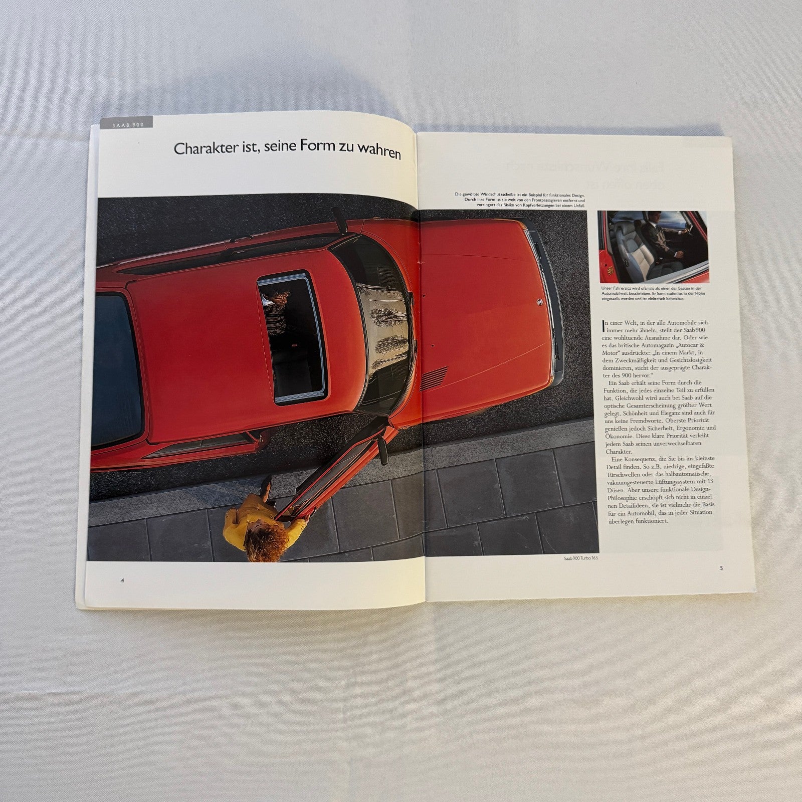 1993 Saab 900 Car Sales Brochure Catalog Saab 900 Cabriolet Turbo 16S GERMAN