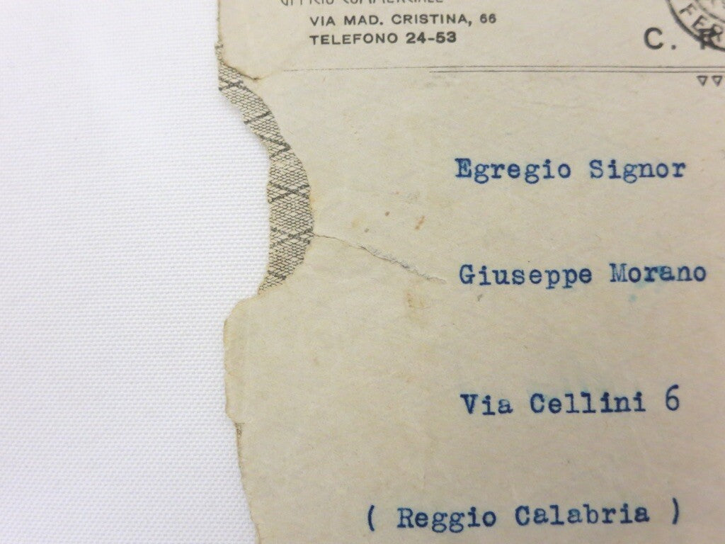 Vintage SCAT Società Ceirano Automobili Torino Car Company ENVELOPE Stamp