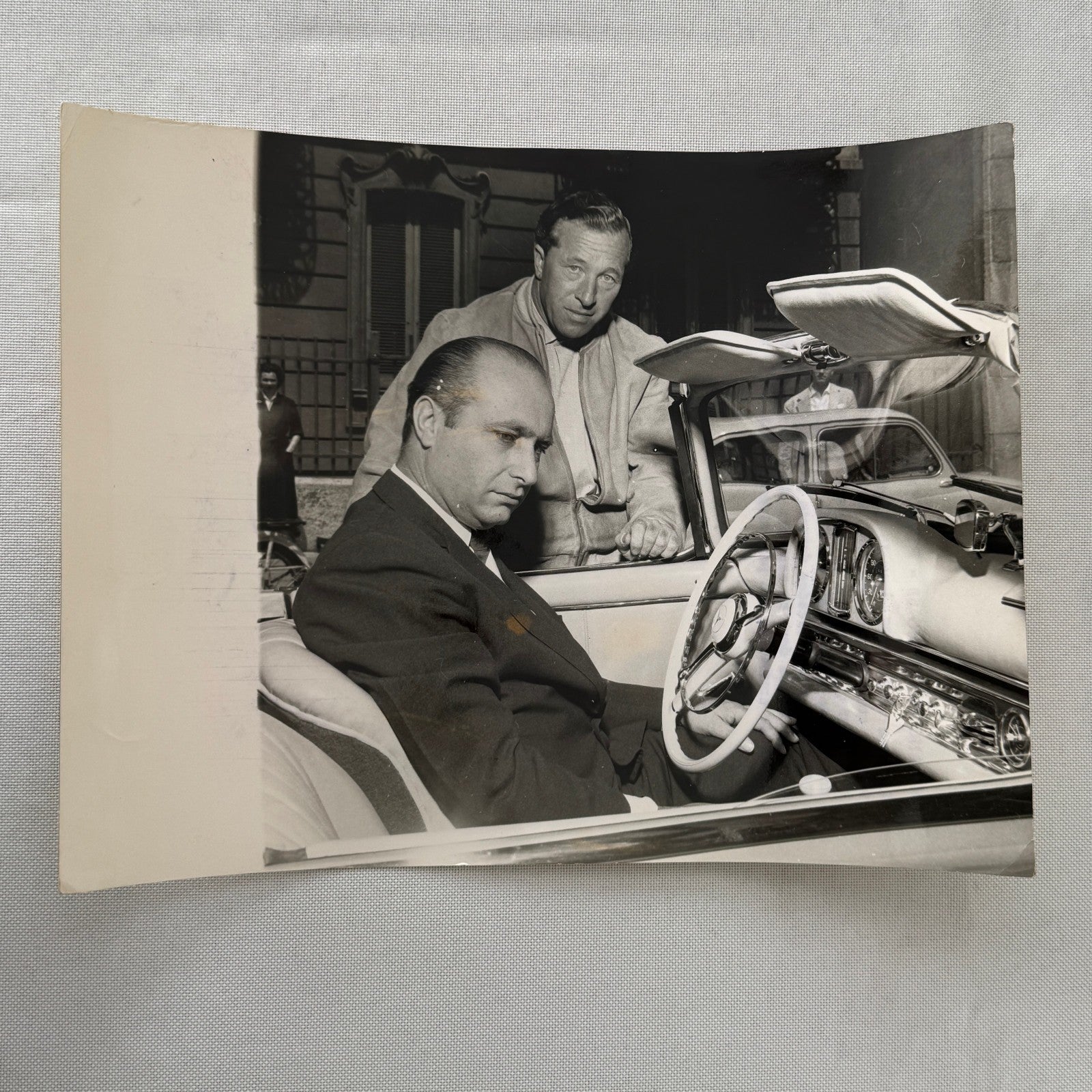 Juan Manuel Fangio Mercedes 300 SL Roadster Italian Press Photo Photograph 1958