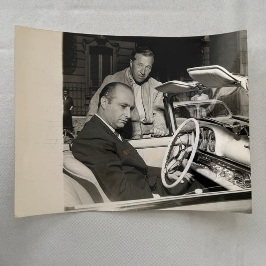 Juan Manuel Fangio Mercedes 300 SL Roadster Italian Press Photo Photograph 1958
