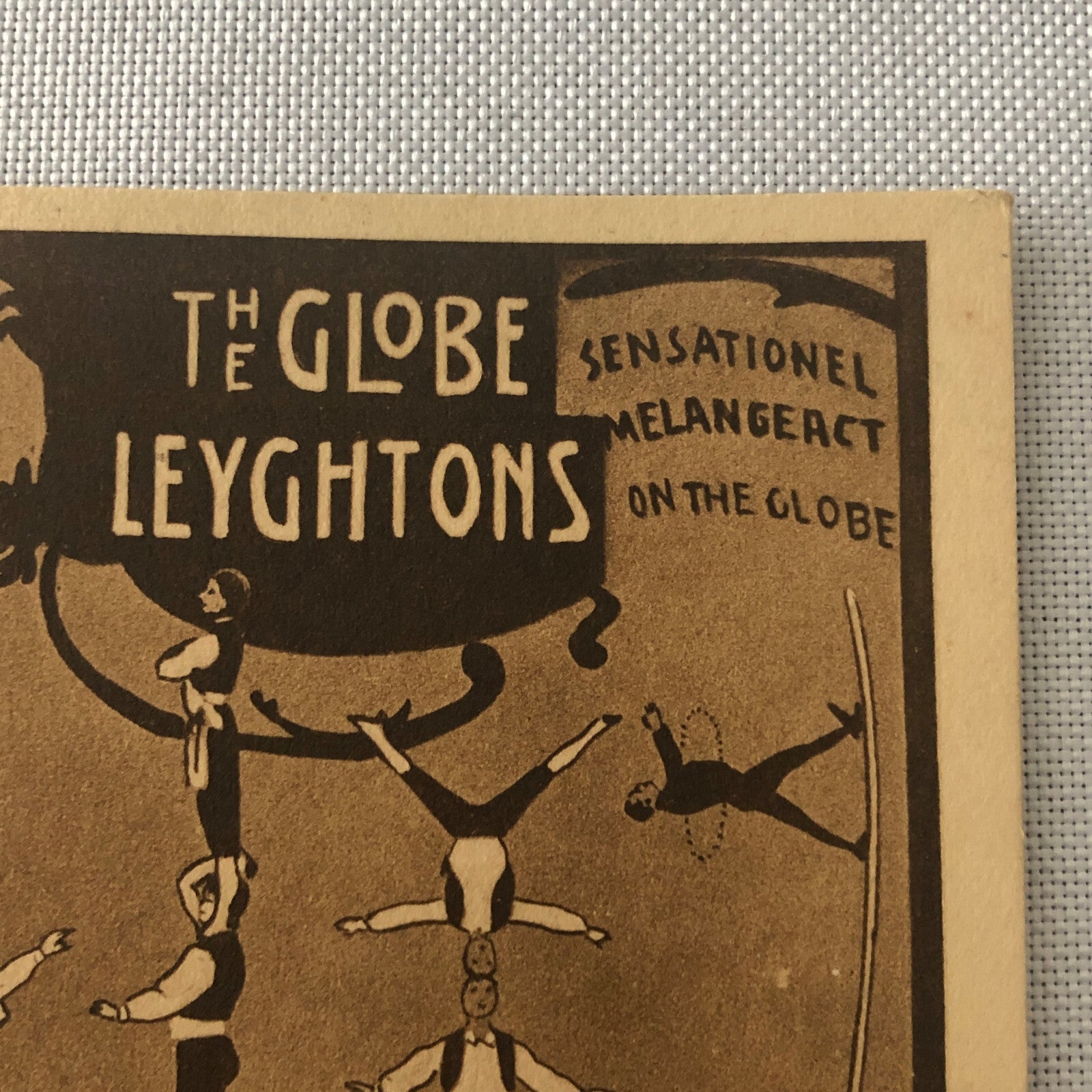 Circus Performer Balancing Acrobat Act Postcard Post Card Vintage Leyghtons