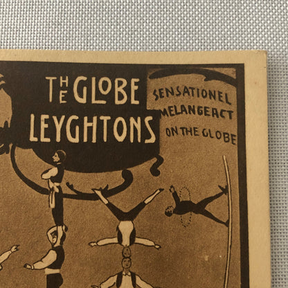 Circus Performer Balancing Acrobat Act Postcard Post Card Vintage Leyghtons