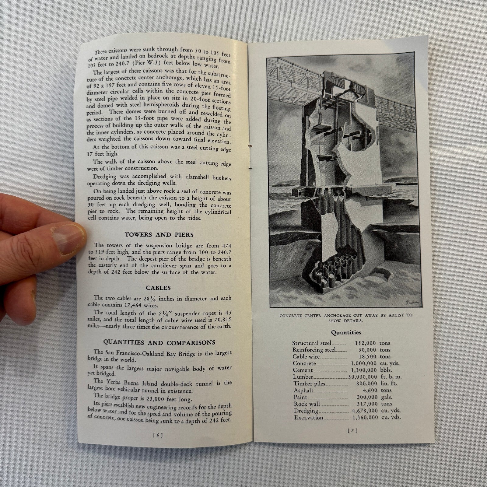 Vintage San Francisco Oakland Bay Bridge Construction Engineering Brochure