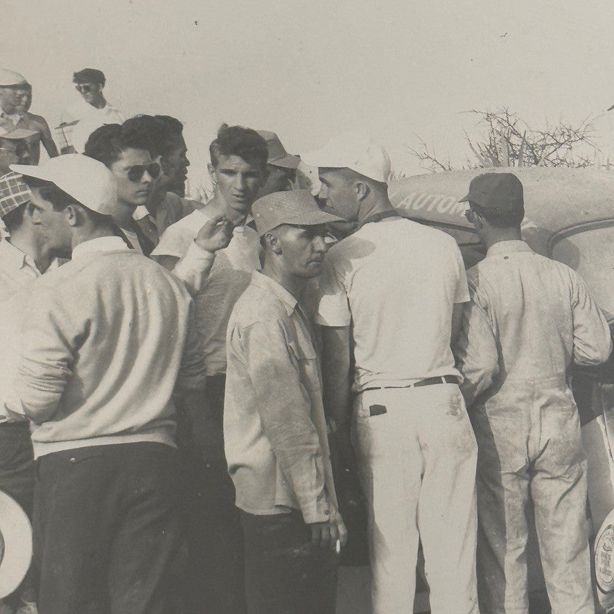 Vintage Racing Photo Crash Wreck Accident Motorsport