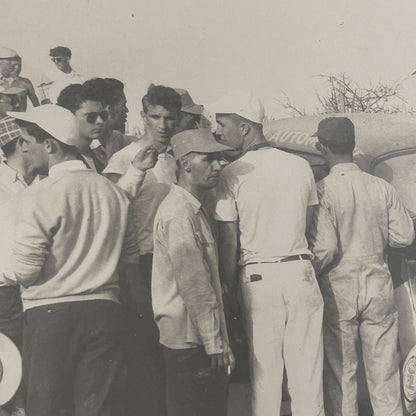 Vintage Racing Photo Crash Wreck Accident Motorsport