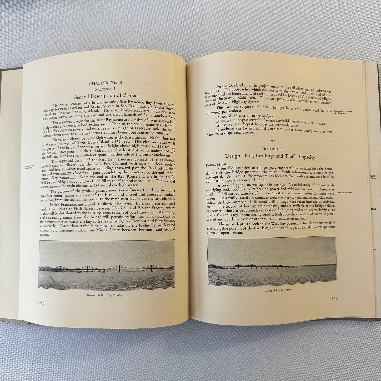 San Francisco Oakland Bay Bridge Annual State Report Book Lot 6x 1934 - 1939