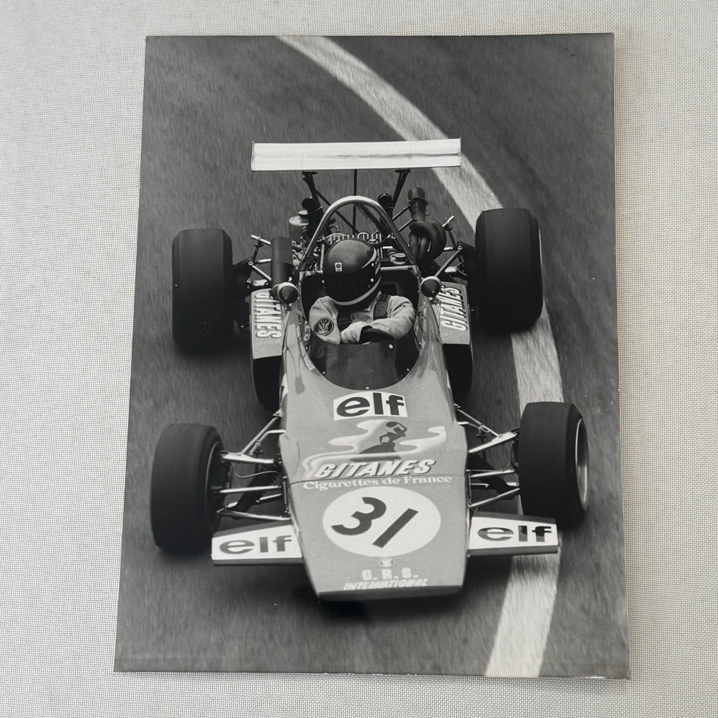 1976 Jacques Laffite Ligier JS5 Gitanes F1 Racing Car DPPI Press Photo Vintage