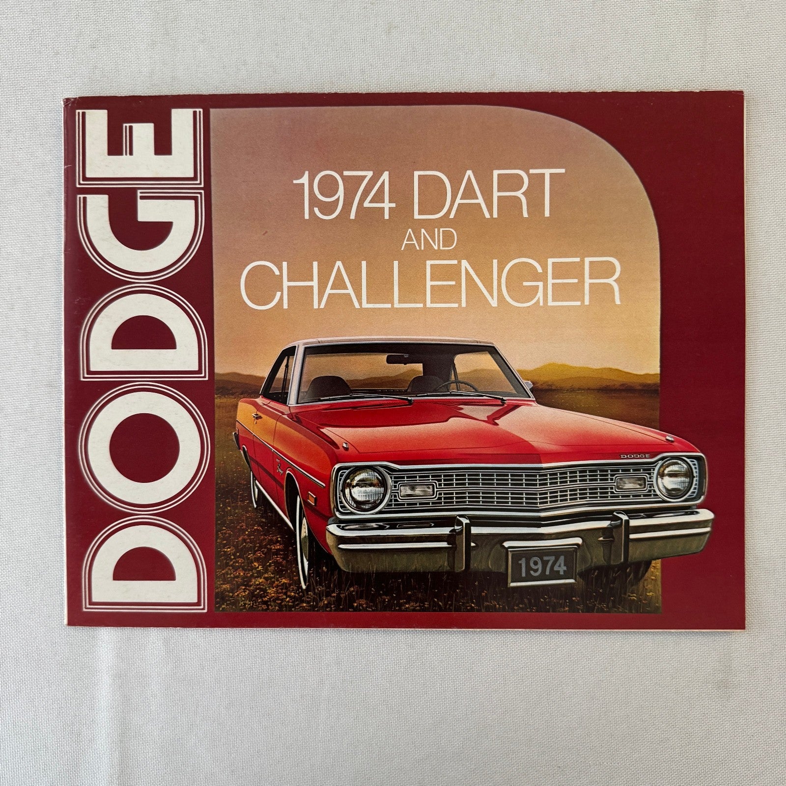 1974 Dodge Dart and Dodge Challenger Car Sales Brochure Catalog Advertising