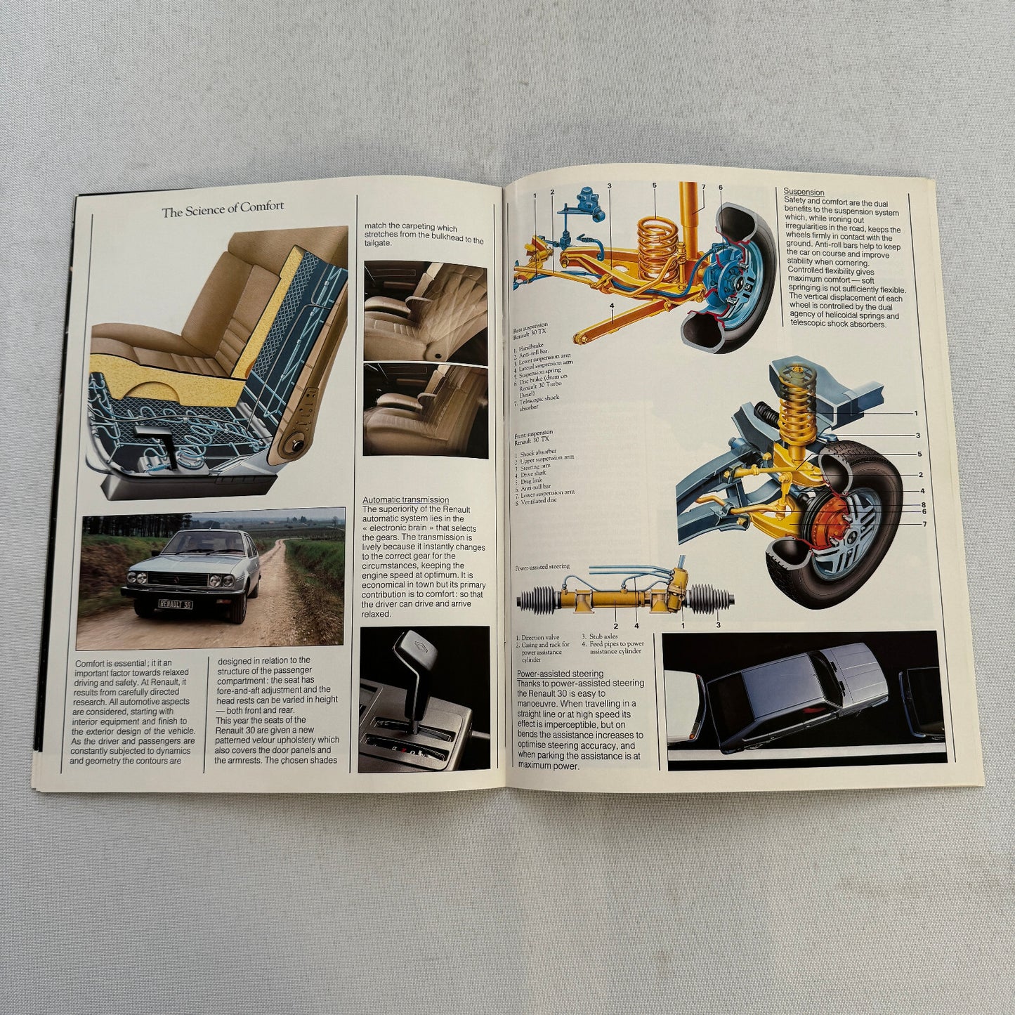 Renault 30 Turbo Diesel Car Sales Brochure Catalog Vintage Advertising UK