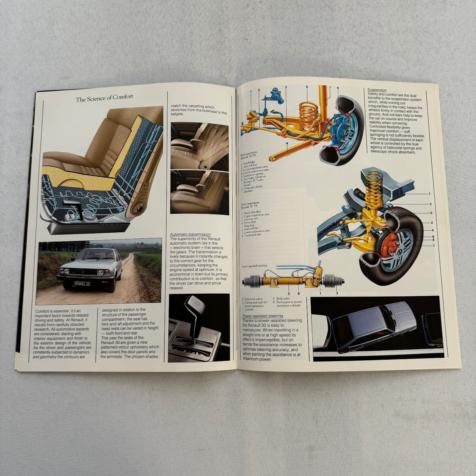 Renault 30 Turbo Diesel Car Sales Brochure Catalog Vintage Advertising UK