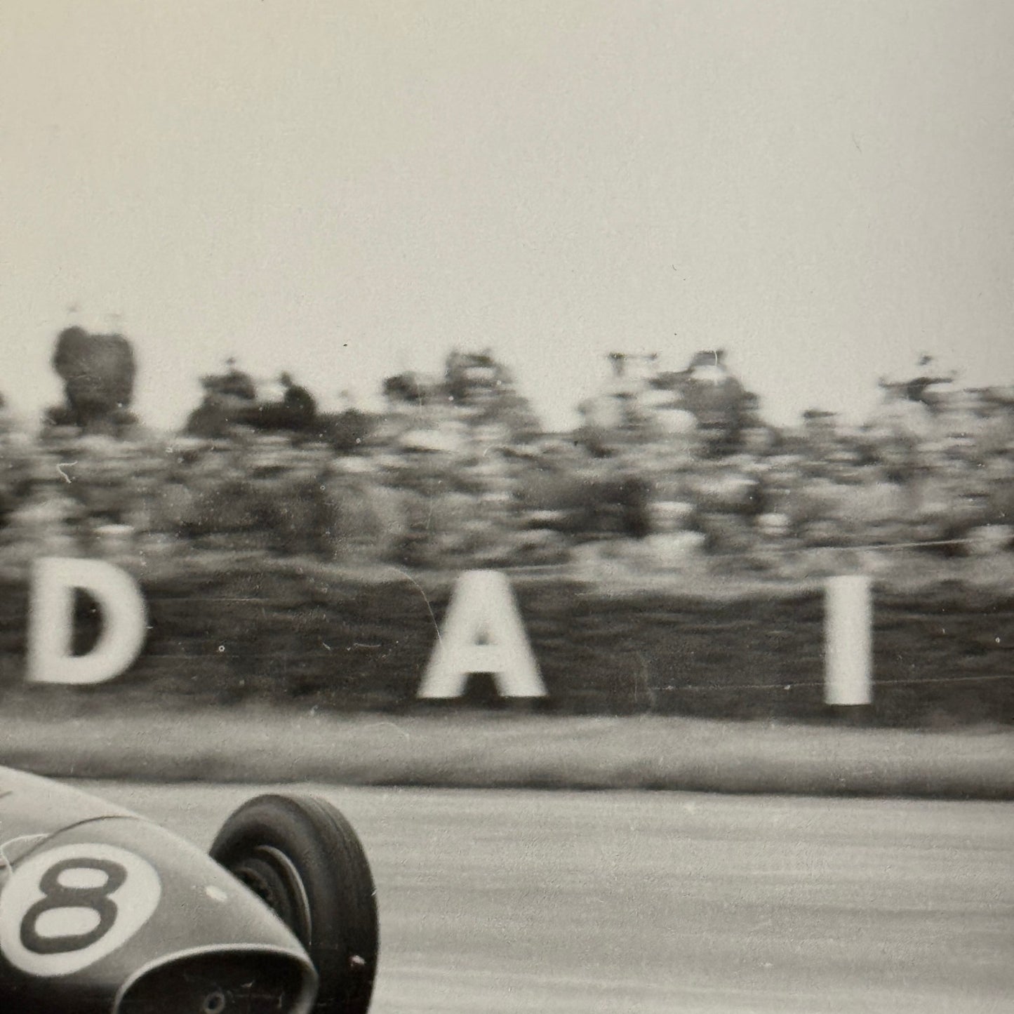 Vintage Racing Photo Photograph 1954 British Grand Prix Maserati 250F Wharton