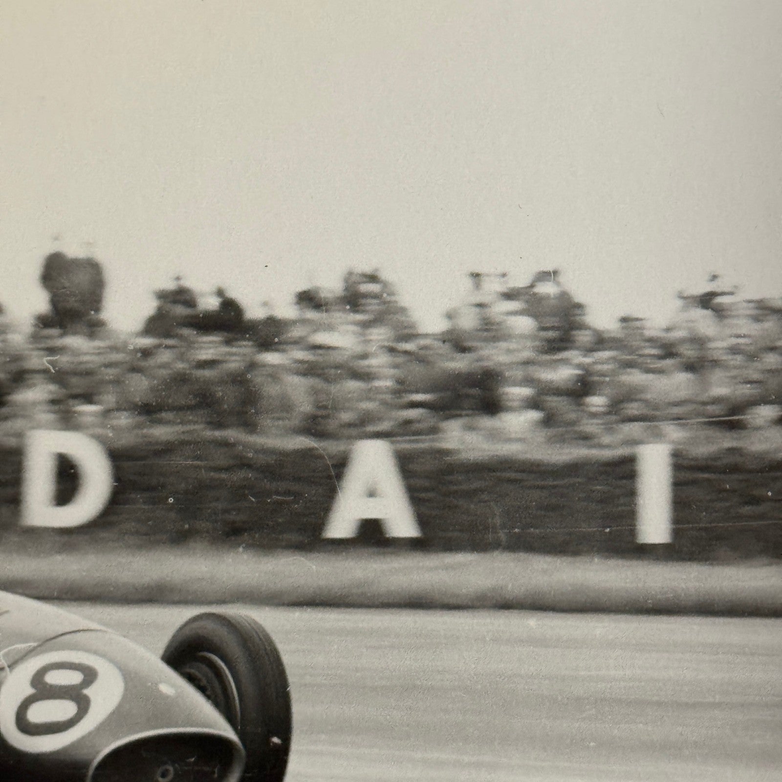Vintage Racing Photo Photograph 1954 British Grand Prix Maserati 250F Wharton
