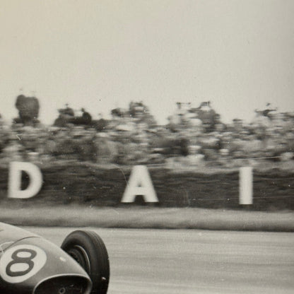 Vintage Racing Photo Photograph 1954 British Grand Prix Maserati 250F Wharton