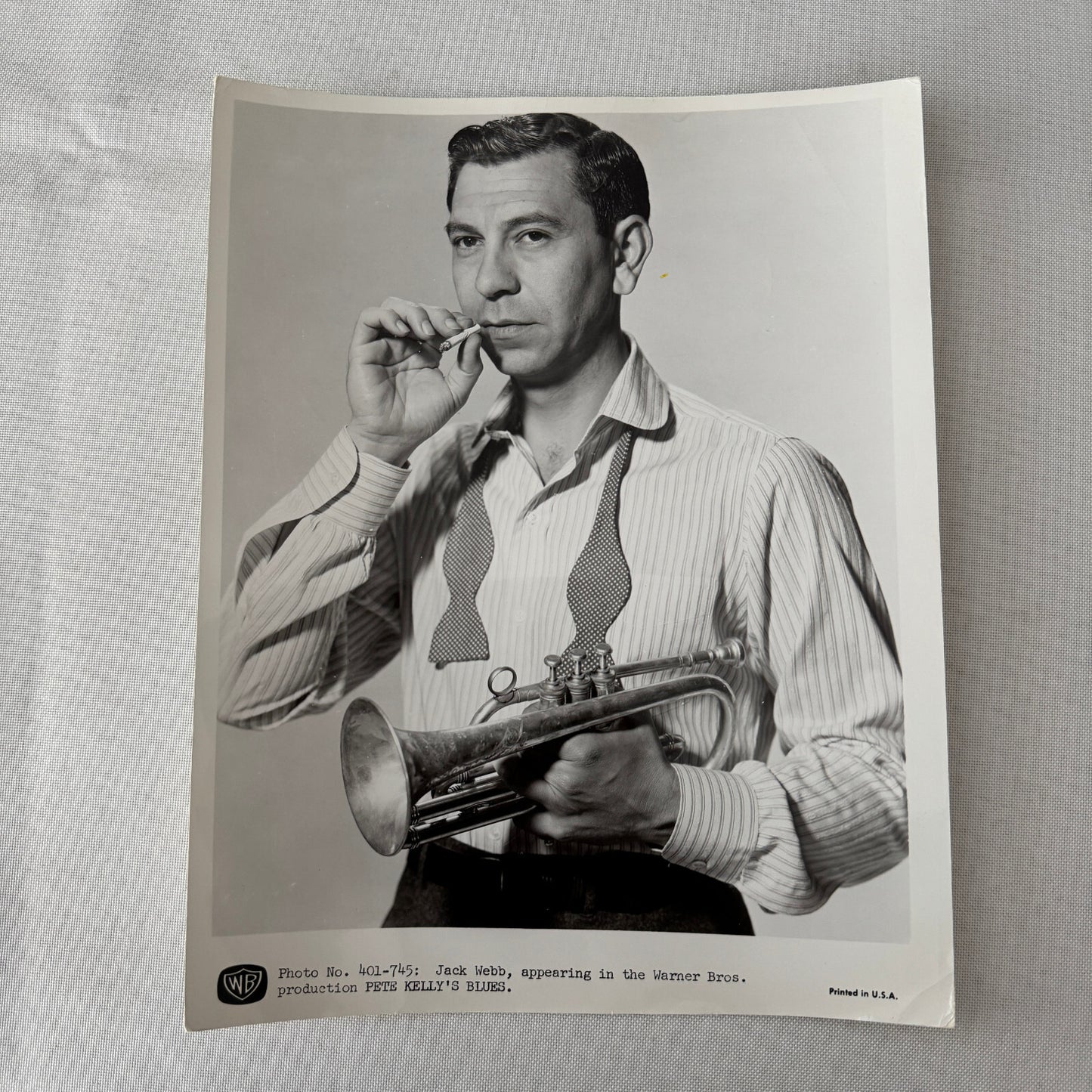 Vintage Movie Press Photo Photograph Jack Webb Pete Kelly's Blues