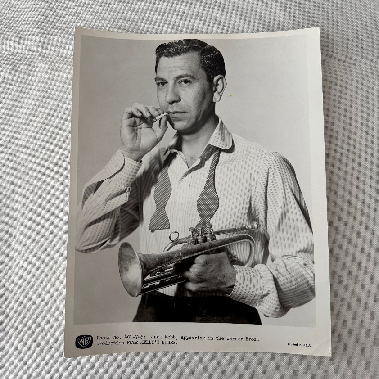Vintage Movie Press Photo Photograph Jack Webb Pete Kelly's Blues