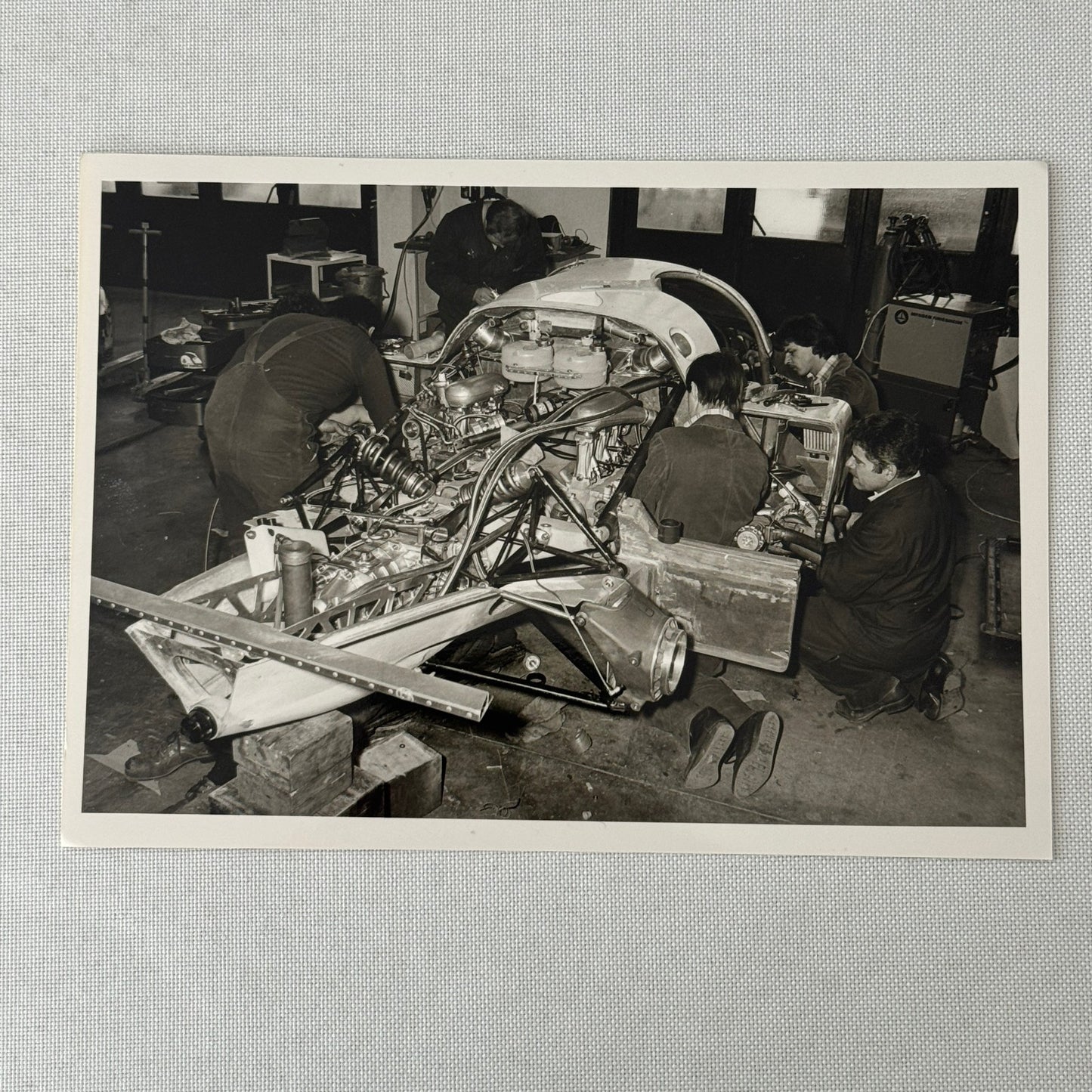 Porsche 956 Racing Car Photo Photograph Print Lot 5x Vintage