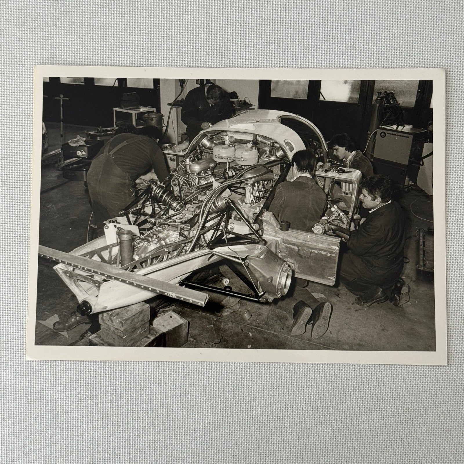 Porsche 956 Racing Car Photo Photograph Print Lot 5x Vintage