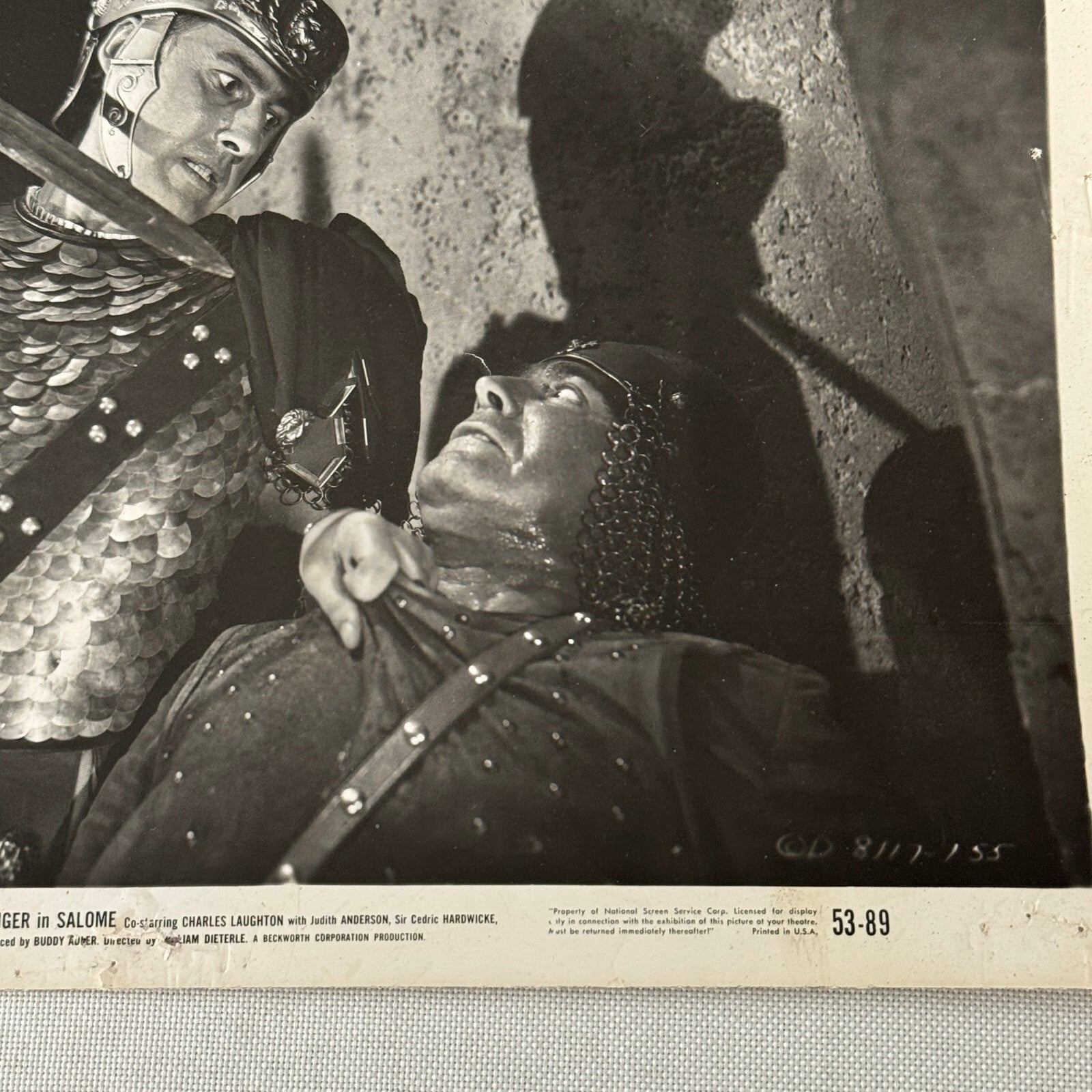 Vintage Movie Film Press Photo Photograph Salome