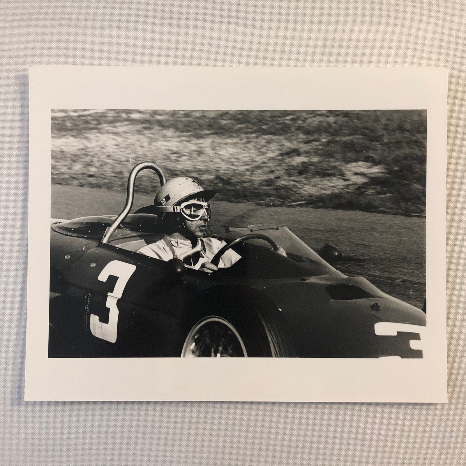 Racing Car and Driver Photo Photograph Print Klemantaski Collection 1997