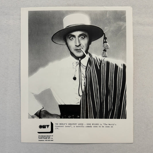 Gene Wilder The World's Greatest Lover Movie Film Press Photo Photograph CTV TV