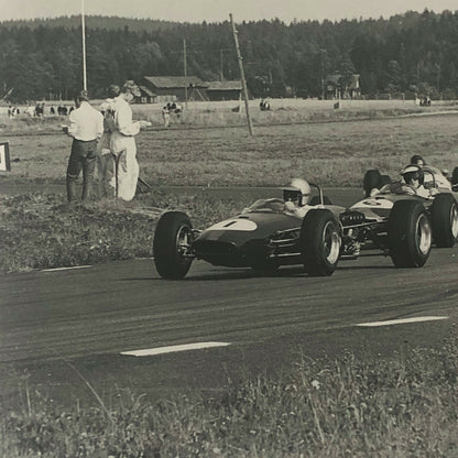 Vintage Car Racing Photo Photograph - Jack Brabham Jochen Rindt F2 Formula 2
