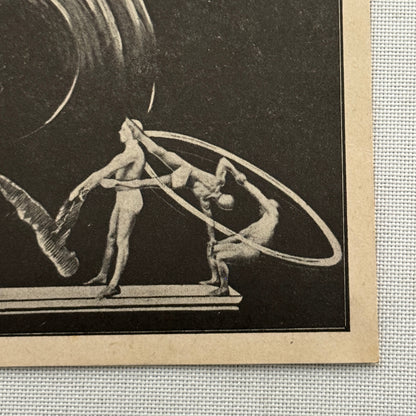 Vintage Circus Acrobat Balancing Act Acrobat Advertising Card Image Stanley Four