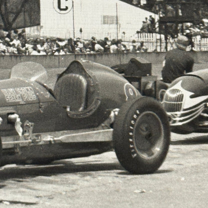 Vintage Racing Photo Photograph Unidentified Car MODERN PRINT