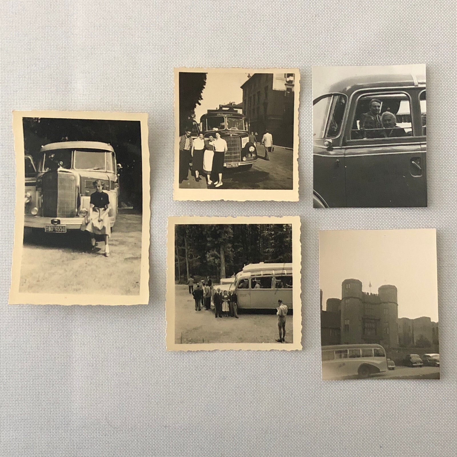 Vintage Bus Photo Photograph Print Lot of 23 People with Buses Germany