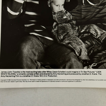 Vintage Movie Press Photo Photograph Look Who's Talking John Travolta 1989