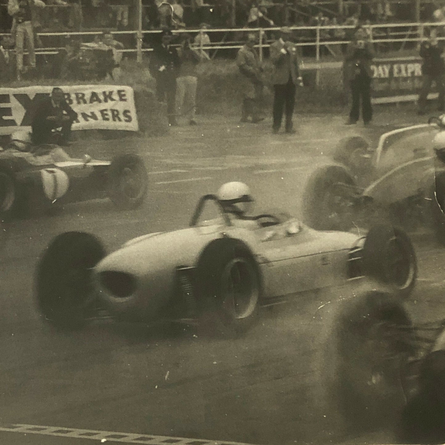 Vintage Racing Car Driver Photo Photograph Print 