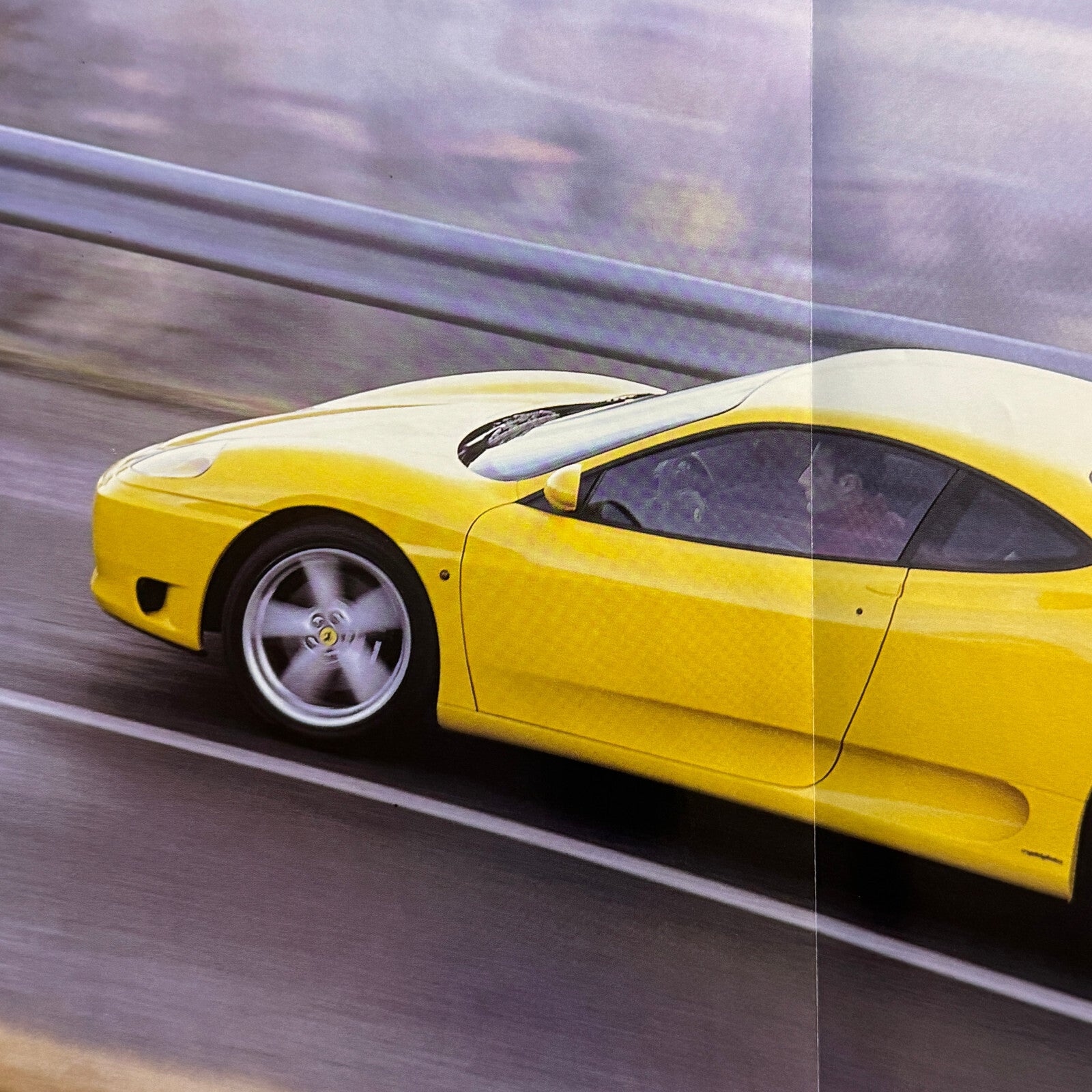 Ferrari 360 Modena Magazine Insert Poster Cutaway Illustration