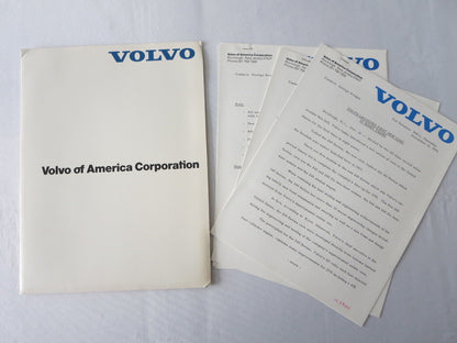 1975 Volvo Press Kit Brochure w/ Photos 164 240 Series Sedan Station Wagon 