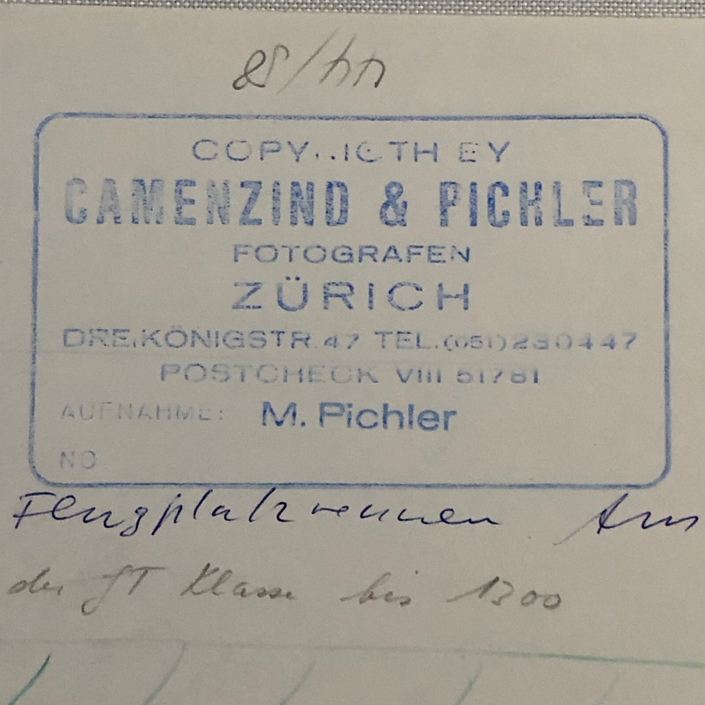 Vintage Racing Photo Photograph Alfa Romeo Fiat Abarth + Zurich M. Pichler 