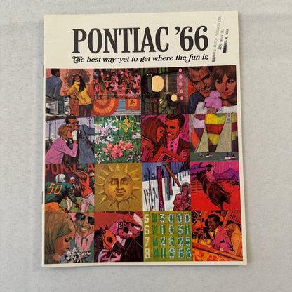 1966 Pontiac Sales Brochure Catalog Grand Parisienne Laurentian Strato Chief