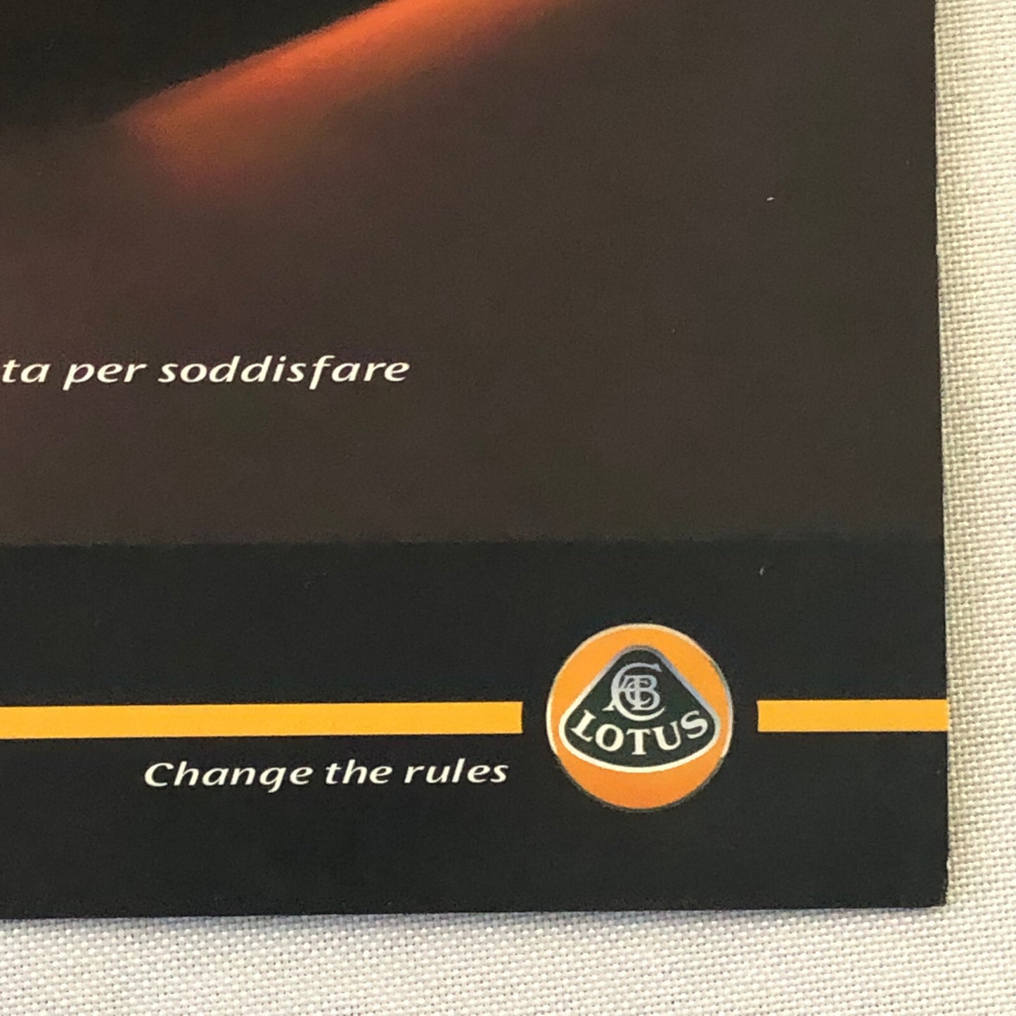 Lotus Exige Sales Sheet Brochure Advertising ITALIAN TEXT