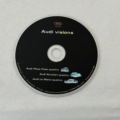 Audi Concept Car Prototype Press Kit CD Le Mans Quattro Pikes Peak Nuvolari R8