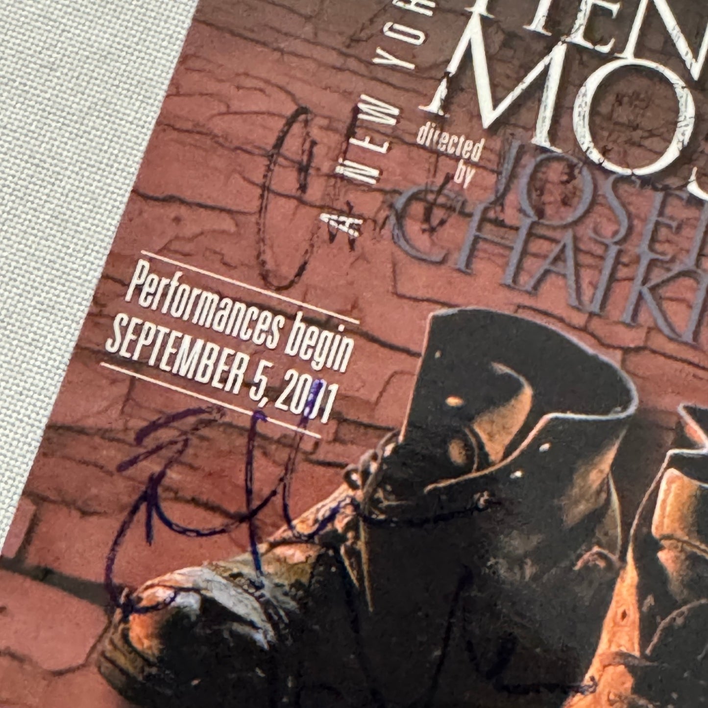 The Late Henry Moss Cast Signed Playbill Autographed Ethan Hawke Guy Boyd 2001