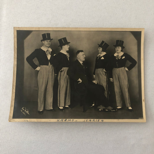 Circus Performer Troupe Acrobats in Costume Photo Photograph Vintage