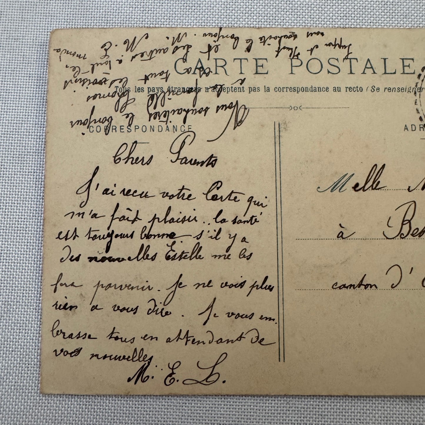 Vintage Zeppelin Airship Dirigible Postcard Post Card French Le Lebaudy