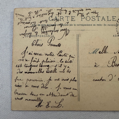 Vintage Zeppelin Airship Dirigible Postcard Post Card French Le Lebaudy