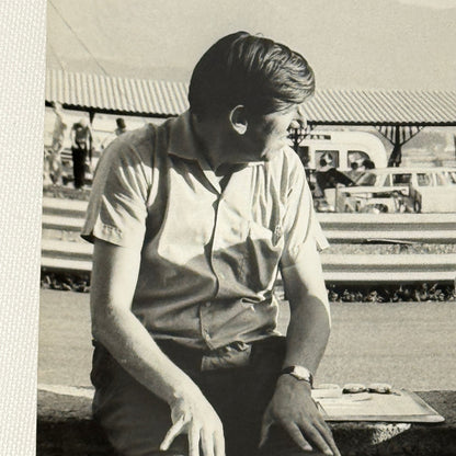 Vintage Racing Photo 1971 Austrian Grand Prix Ken Tyrrell Jackie Stewart