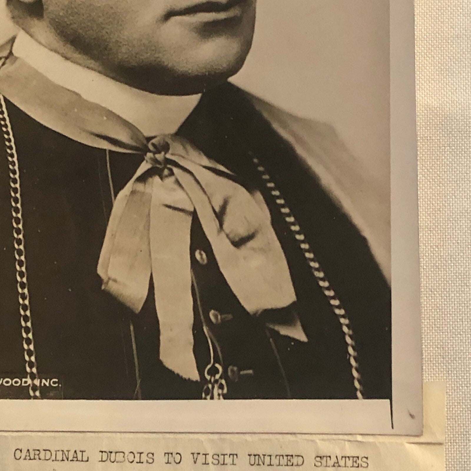 1926 Press Photo Cardinal Dubois Archbishop of Paris Catholic Photograph
