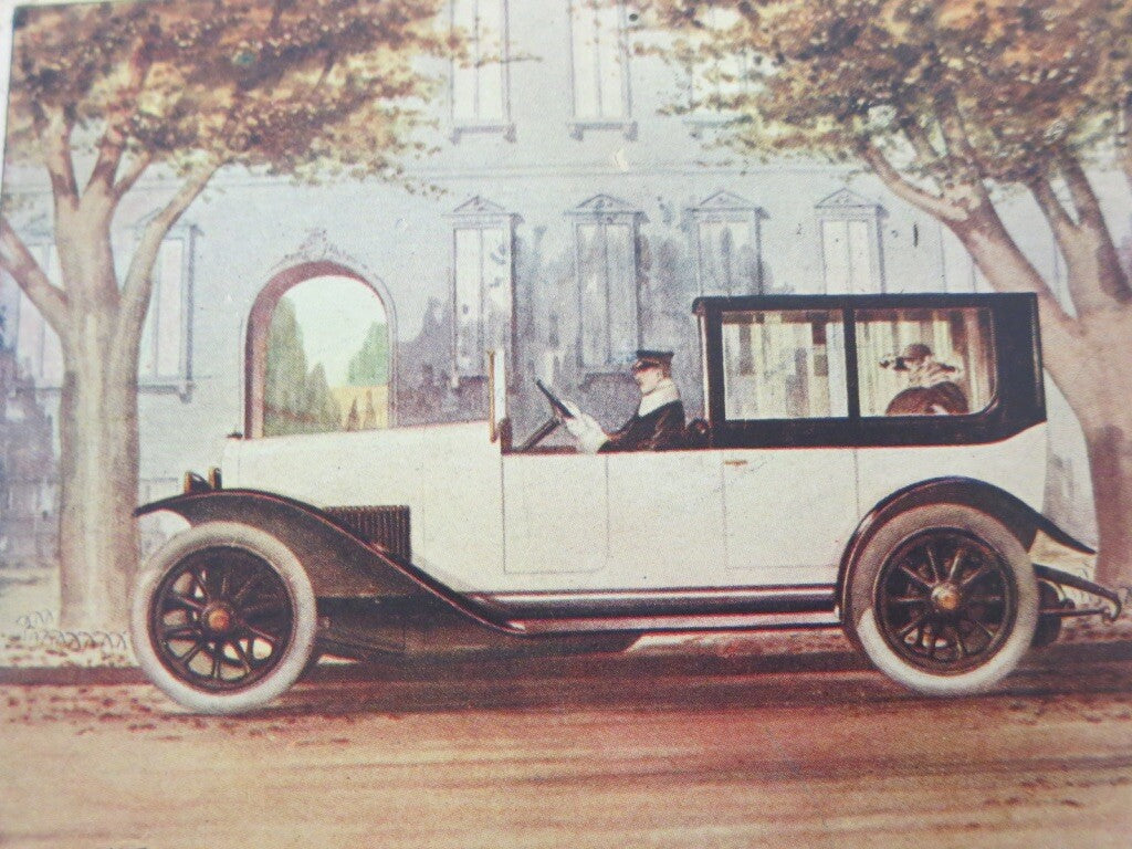 Vintage Italia Fabrica Automobili Torino Car Postcard Post Card 