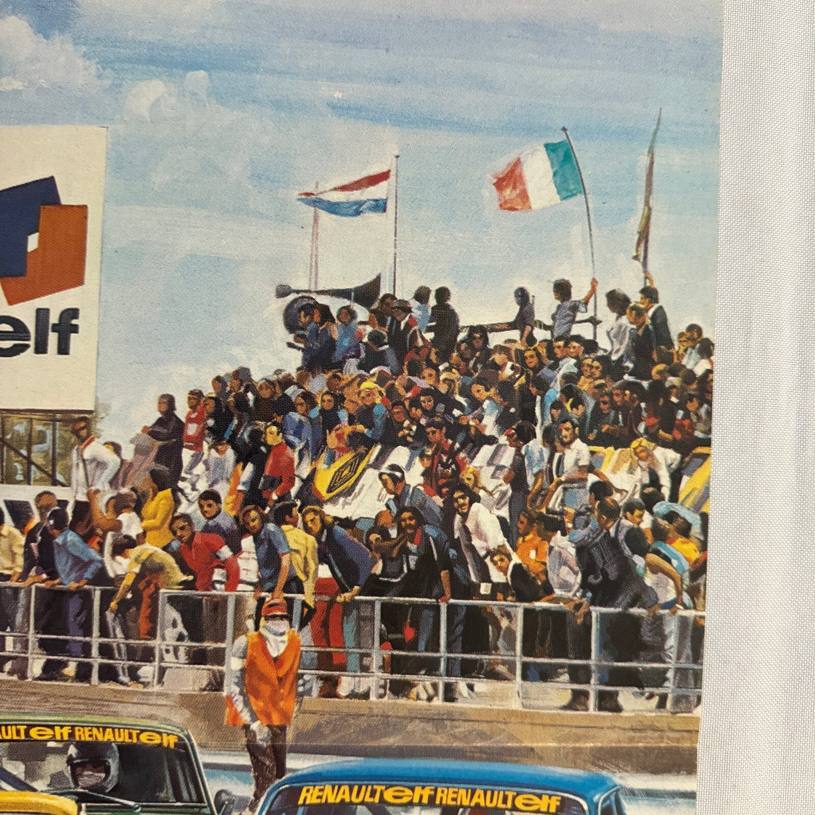 Renault 5 ELF Racing Poster Vintage Monza 1976 Italian