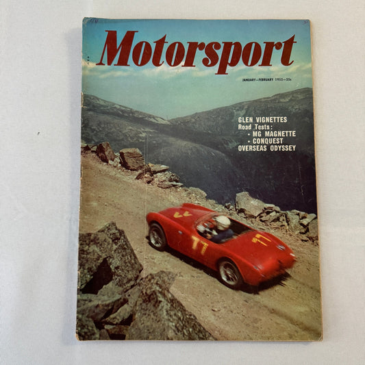 1955 Motorsport Magazine Racing Mercedes Benz 300SL Porsche Speedster Chrysler