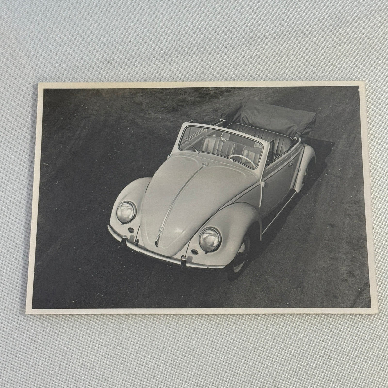 Vintage Volkswagen Beetle Convertible Cabriolet VW Automobile Photo Photograph