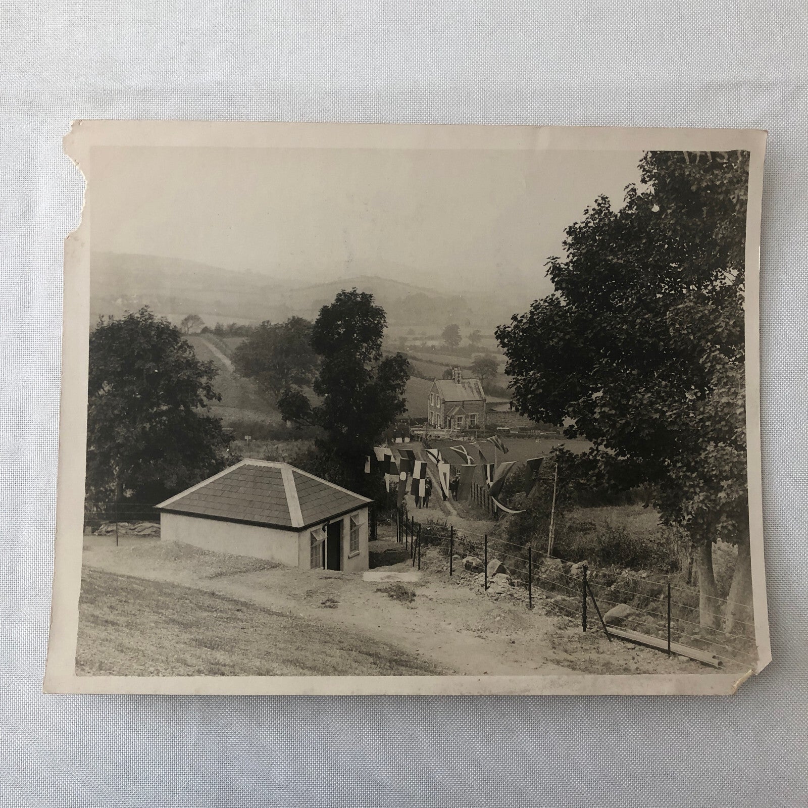 Vintage Press Photo Photograph 1933 Water Reservoir Ballynahinch County Down UK