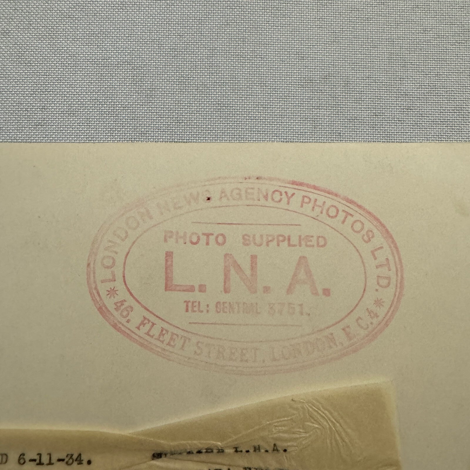 1934 Wedding Press Photo Photograph British London News Agency LNA