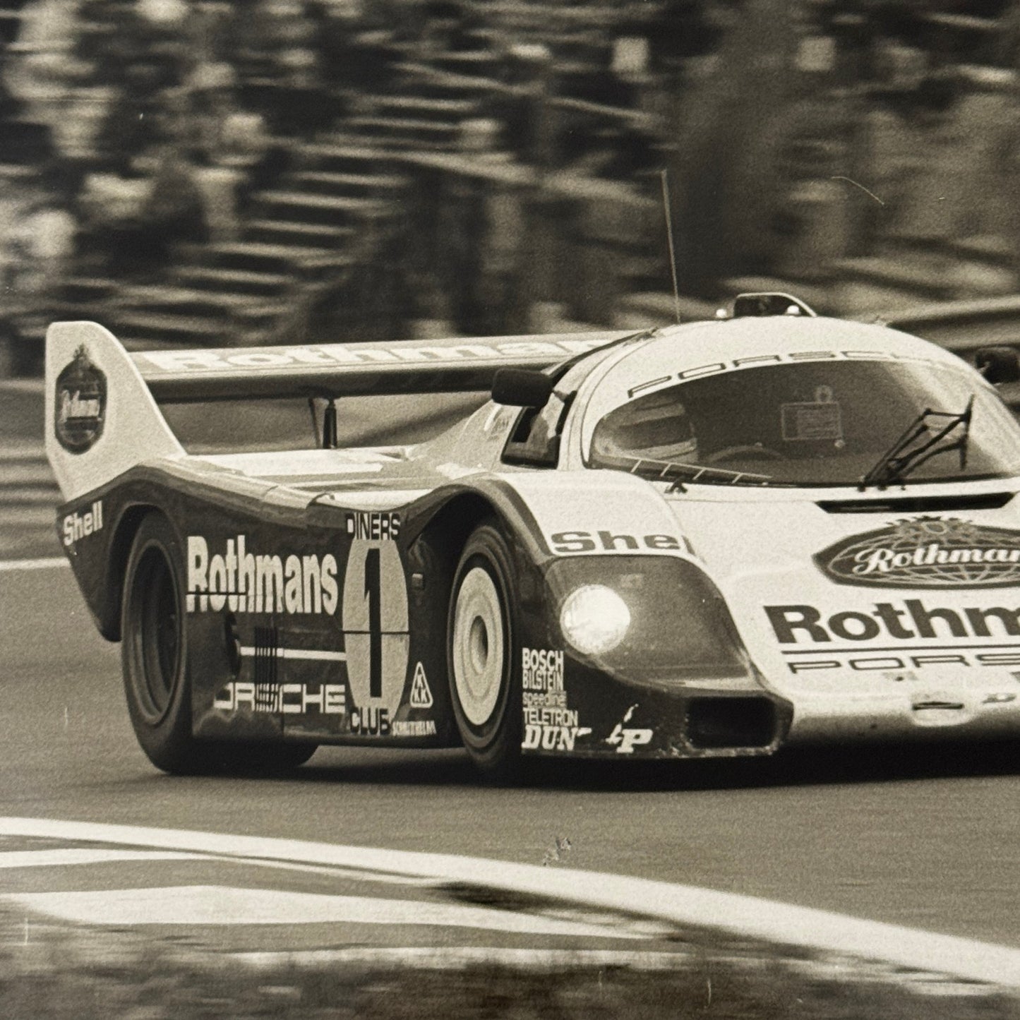Porsche 956 Rothmans Racing Race Car Photo Photograph Print Vintage